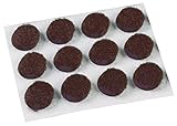 Shepherd Hardware 9959 3/4-Inch Medium Duty Adhesive Felt Furniture Pads, 12-Pack, Brown [並行輸入品]