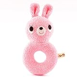 FUN fun (ファンファン） パイル ニギニギ がらがら うさぎ 日本製 14cm ピンク