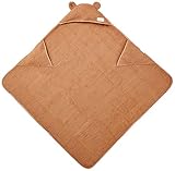 Woombie Organic Cuddle Towels, Brown, 3-6 Years by Woombie