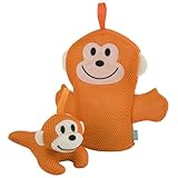 Rich Frog Wacky Wash Mitt and Bath Sponge Combo - Monkey by Rich Frog