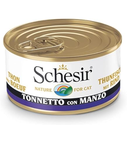 Amazon.co.jp: シシア (Schesir) ツナ&ビーフフィレ 50g×6個パック