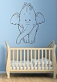 Cartoon Cute Elephant保育園、子供たちの部屋子供のビニール壁デカール壁画ステッカー装飾リムーバブルDecorations mk1406
