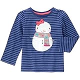 ジンボリー GYMBOREE/ スノーガールティ ウインターブルーストライプ トップス長袖Tシャツ 4歳【並行輸入】