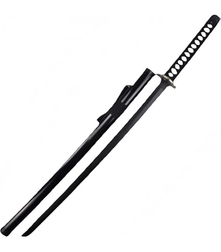 Amazon | 木製 日本刀 黒 100cm 刀剣 武器 コスプレ 仮装 | ノー