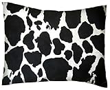 SheetWorld Crib / Toddler Percale Baby Pillow Case - Percale Pillow Cases - Black Cow - Made In USA 