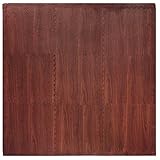 Tadpoles 9 Sq Ft Wood Grain Playmat Set, Dark Wood by Tadpoles [並行輸入品]