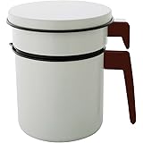 アイリスオーヤマ オイルポット 活性炭 900ml カートリッジ1個付 白 H-OP900