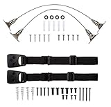 2 + 2家具とテレビ転倒防止ストラップ|調整可能Heavy Duty子校正メタル壁アンカー|ベビー安全キットby Romoqライフスタイル