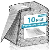 Forggon10 Pcs New Upgrade 3-Layer Metal Dish Cloth, No Scratches and No Odor, Multipurpose Wire Dishwashing Rag for Wet and Dry, Kitchen Cleaning DishRags,Sinks,Dishes,Stove Top, Dimensions(7.08X8.86)