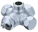 三栄水栓 【D式分岐止水栓本体 共用形】 アングル型 B411D-X3-13
