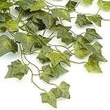 【福美康】 観葉植物 造花 造葉 インテリア 吊り 人工 植物 グリーン インテリア エクステリア 外壁 トイレ 洗面所 窓枠 つる 癒し おもしろ 雑貨 造花葉 アイビー 90cm (2本)