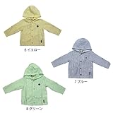 【SiShuNon/シシュノン】サッカーストライプロールアップジャケットサッカー ストライプ ロールアップ フード パーカー ジャケット 95 8 グリーン