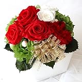 KOBE Flower smith ReiRi　プリザーブドフラワーの情熱のレッドローズアレンジ 送料無料