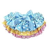 【SEBLES】ベビー 赤ちゃん 女の子 可愛い アンダースコート ショートパンツ パンツ ブルマ フリフリ フリル リボン バックスタイル 見せパン コットン 綿(タイプA,80)