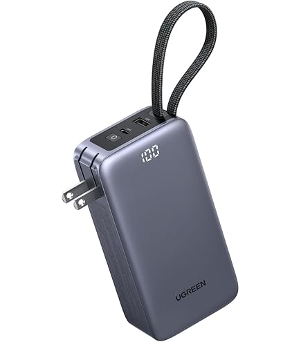 Amazon | エレコム モバイルバッテリー 67W 10000mAh コンセント一体型