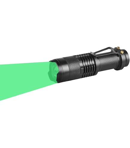 Amazon.co.jp: XYSRZ ブルーLED懐中電灯 クリップ付き 調節可能な
