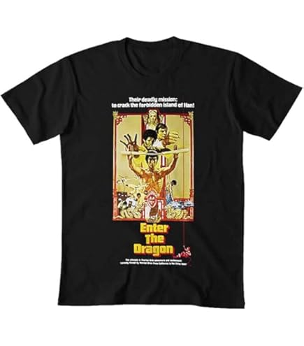 Amazon.co.jp: ブルース・リー おもしろ Tシャツ 総合格闘技 黒 M/L
