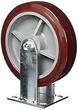 MINTCRAFT JC-P07 Plate Caster Pull Up Rigid, 8 x 2-Inch by Mintcraft