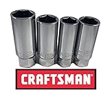 Craftsman 3 / 8 "ドライブ4pcスパークプラグソケットセット5 / 8インチ、13 / 16インチ、3 / 4 " and 18 mm