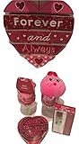 Adult Valentine's Gift Set - Love Bug Heart Glasses Heart Scarf & More [並行輸入品]