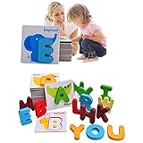 ウンチョン 木製パズル ABCパズル アルファベット 木のおもちゃ 英語 アルファベット 動物 子供の日