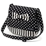 元気にお出かけベビーショルダーバッグ　polka dot small（black）　B1704300　日本製