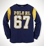 POLO RALPH LAUREN(ポロラルフローレン)PoloRL67長袖Tシャツ　3T（100cm）ネイビー [並行輸入品]