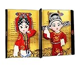 創造的な中国のスタイル北京オペラ素敵な冷蔵庫のマグネット、花婿、花嫁