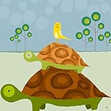Green Leaf Art Turtles Canvas Art [並行輸入品]