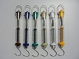 Set of 6 Spring Scale Balance Tubular 2.5N 5N 10N 20N 30N 50N Newton Dynamometer