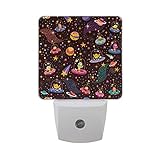 Saobao LED Night Light Energy Saving Cute Aliens Pattern自動Senor Dusk to Dawn Night Light Great Forベッ