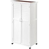 ぼん家具 物置 屋外 大型 木製 倉庫 幅80.3×奥行50.3×高さ150.2cm 収納庫 物入れ 収納 ガーデン 家庭用収納庫 おしゃれ ホワイト