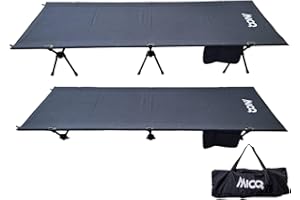 コット 折りたたみベッド 超軽量アウトドア用ポータブルキャンプベッド 簡単設置 防水加工 収納バッグ付き 登山・キャンプ・野外フェス 説明書付き ハイ/ロー切替可能
