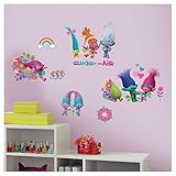 RoomMates TrollsムービーPeel and Stick Wall Decals