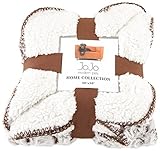 JoJo Modern Pets Home Collection Luxury Dog Blanket Brown Brushed [並行輸入品]