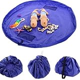 apreen Children 's Play Mat /おもちゃストレージバッグと床アクティビティマット/おもちゃオーガナイザークイックpouch-perfectの保存Small and mediu