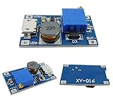 KKHMF 2A DC-DC ブーストステップアップ 転換モジュール Micro USB 2V-24V に 5V-28V 9V 12V 24V