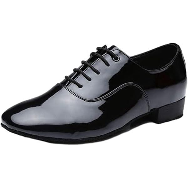 Amazon | [Sansha] メンズ ダンスシューズ エナメル マット 艶 モダン