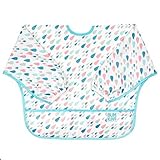 Bumkins Waterproof Sleeved Bib, Raindrops by Bumkins [並行輸入品]