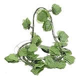 AWHAO　造花 イングリッシュアイビーガーランド 全長約2.3m 12pcs ディスプレイ・イベント・パーティ・発表会に