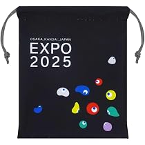 Amazon.co.jp: [トスパ] EXPO2025 ミャクミャク ミニ巾着 スヤスヤ 黒