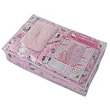 東京西川 布団6点セット ベビー用 ハローキティ 持ち運びバッグ付 お昼寝布団 横ひも キティちゃんとクマちゃん ト音記号柄 LTD0809313-P