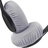 ShotR ヘッドホンカバー スーパーストレッチ イヤーパッドカバー 8-11cm アラウンドイヤー ヘッドホン用 水洗いOK (グレー)