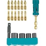 Makita B-53970 Impact Gold 18 Pc. Ultra-Magnetic Insert Bit & Impact Socket Set [並行輸入品]