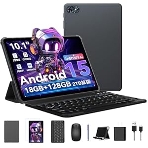 TABWEE T80 Android 15 タブレット 10インチ キーボードセット Wi-Fiモデル 18GB 128GB 2TB拡張 6000mAh 子供用