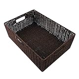 コーナンオリジナル クラフトバスケットハーフ ブラウン KOF18-6544 ブラウン