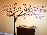 Pop Decors Big Floral Lady Wall Stickers for Kids Living Rooms [並行輸入品]