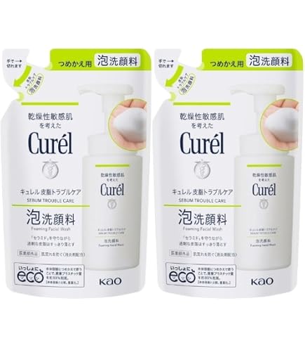 Amazon | 【2個セット】キュレル 皮脂 トラブルケア 泡洗顔料 詰め替え