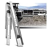 AOLISHENG 重量用 スライドレール 引き出しスライド 幅76mm 安定 工業用スライドレール 1500mm 耐荷重140kg 左右1セット