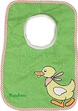 Playshoes 27 x 26cm Baby Slip-On Bib Duck (Green) by Playshoes